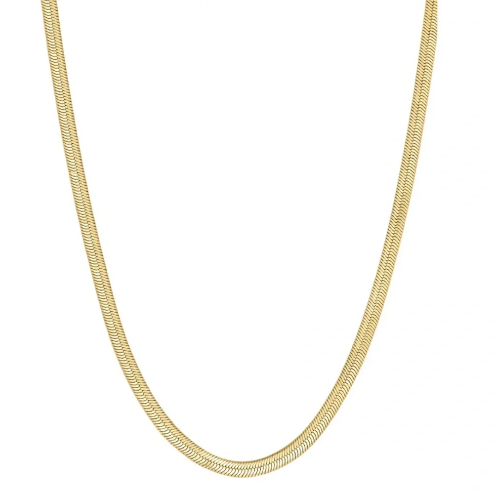 NWT Gold herringbone necklace - Picture 2 of 2